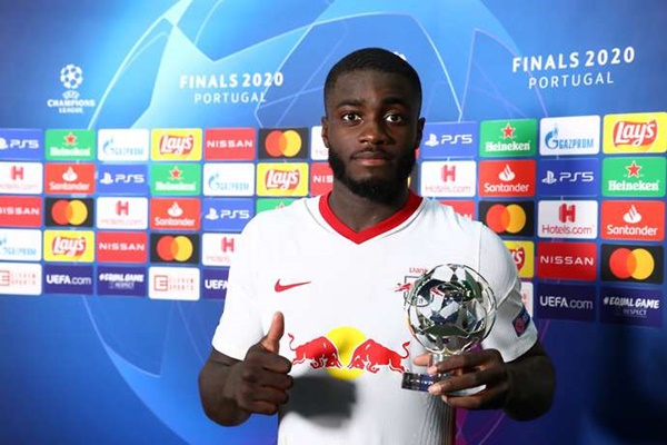 1. Dayot Upamecano: Trung vệ người Pháp đang được rất nhiều đội bóng lớn săn đón sau màn trình diễn thăng hoa cùng RB Leipzig.