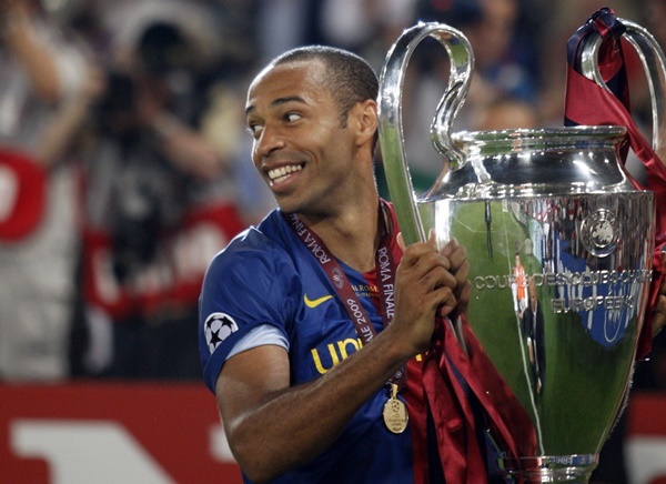 Henry hoàn tất giấc mộng vô địch Champions League cùng Barca.