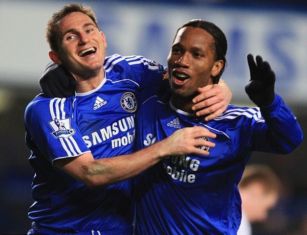2. Didier Drogba và Frank Lampard - 36 bàn: Drogba có 24 lần ghi bàn từ những đường kiến tạo của Lampard. Và ngược lại, "Voi rừng" đáp lễ bằng 12 lần dọn cỗ cho đồng đội.