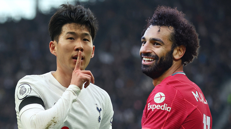 Salah và Son cùng có 23 pha lập công tại Premier League 2021/22.