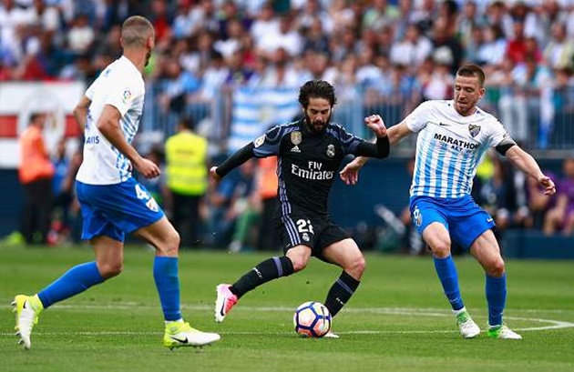 5 điểm nhấn Malaga 0-2 Real Madrid: - Bóng Đá