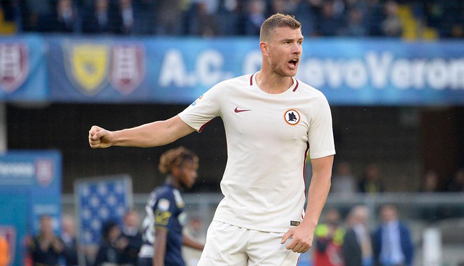 Dzeko chỉ có thể giúp AS Roma giành tấm vé tới vòng bảng Champions League.