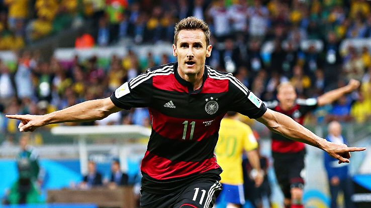 =9. Miroslav Klose (Đức) - 71 bàn/137 trận.