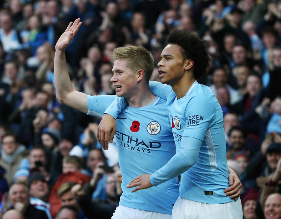 2. Kevin de Bruyne (Man City) - 4 trận, 4 thắng: 3 bàn, 1 kiến tạo.