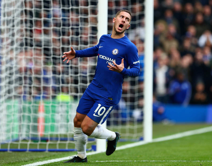 3. Eden Hazard (Chelsea) - 4 trận, 4 thắng: 2 bàn, 1 kiến tạo.