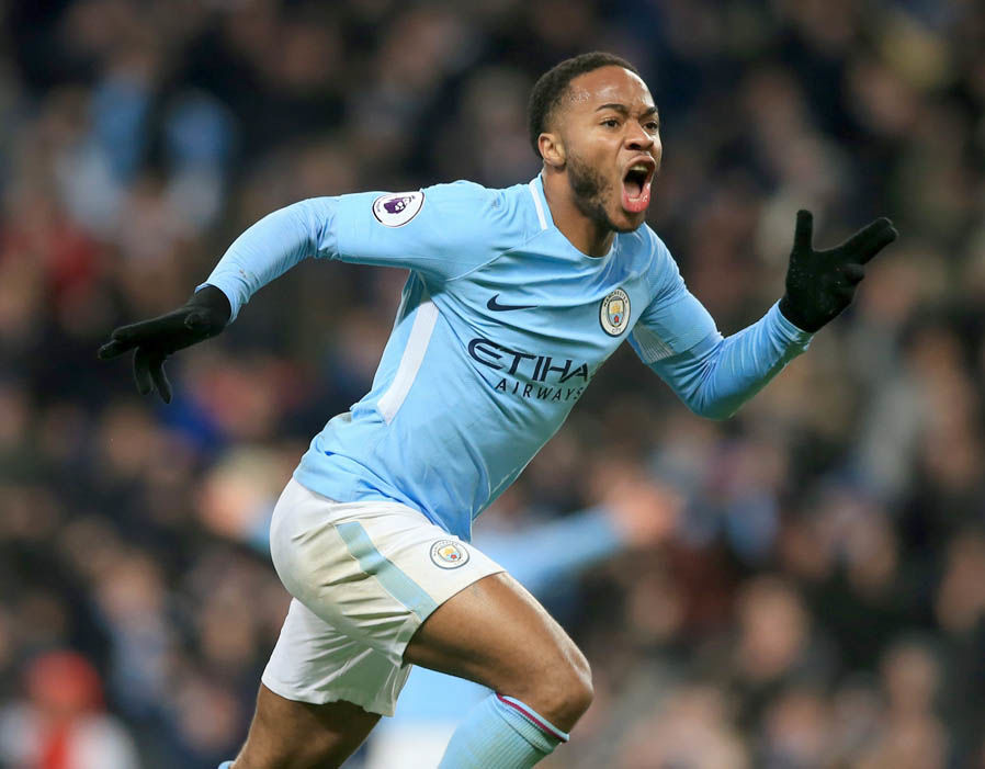 6. Raheem Sterling (Man City) - 4 trận, 4 thắng: 2 bàn thắng.