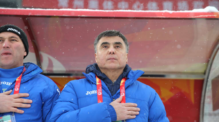 U23 Uzbekistan rất quyết tâm trước khi bước vào trận.