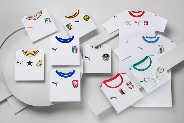 Sốc với 10 mẫu áo 'giống y đúc' của Puma ở World Cup 2018 - Bóng Đá