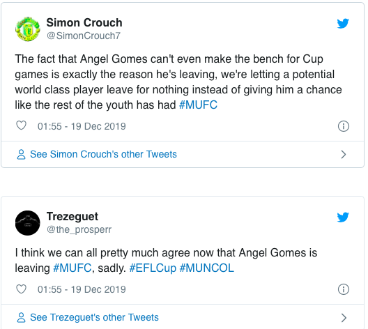Một số bình luận của CĐV Man United.