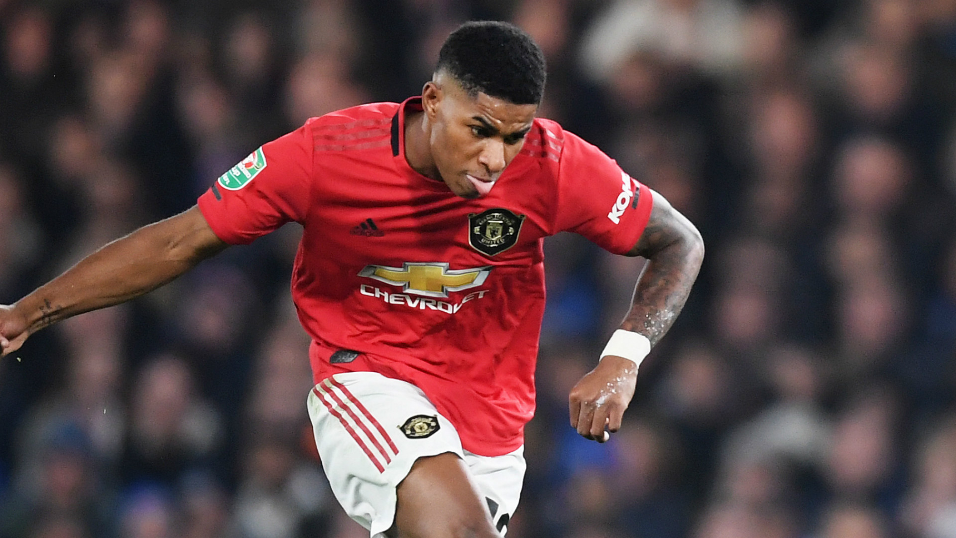 Tiền đạo Marcus Rashford.