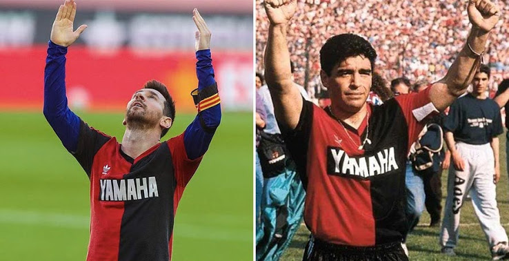 Ảnh bài viết Trọng tài rút thẻ vàng phạt Messi vì tri ân Maradona: "Trái tim tôi đau nhói"