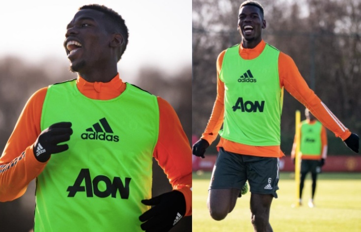 Đáng chú ý, trong bối cảnh tin đồn chia tay Man United xuất hiện hàng loạt, Paul Pogba vẫn khá thoải mái. Tiền vệ người Pháp liên tục cười đùa với các đồng đội.