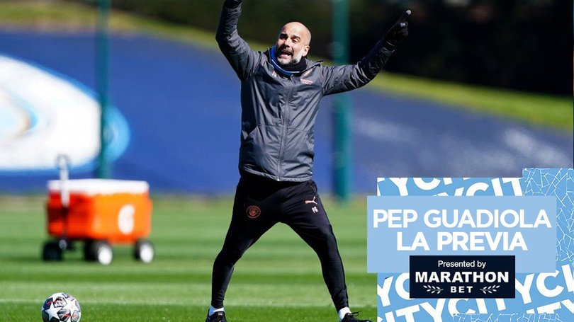 Thầy trò HLV Pep Guardiola có buổi tập chuẩn bị cho trận gặp Leeds United tại Premier League tuần này.