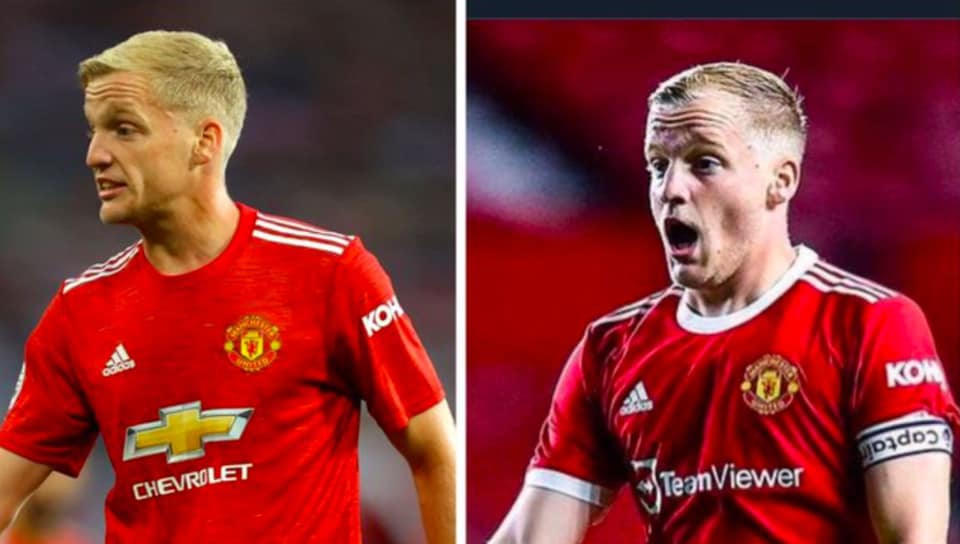 Van de Beek để lại hình ảnh gây choáng với thân hình vạm vỡ, trông dày người hơn khá nhiều thời điểm 1 năm trước mới gia nhập Man United.