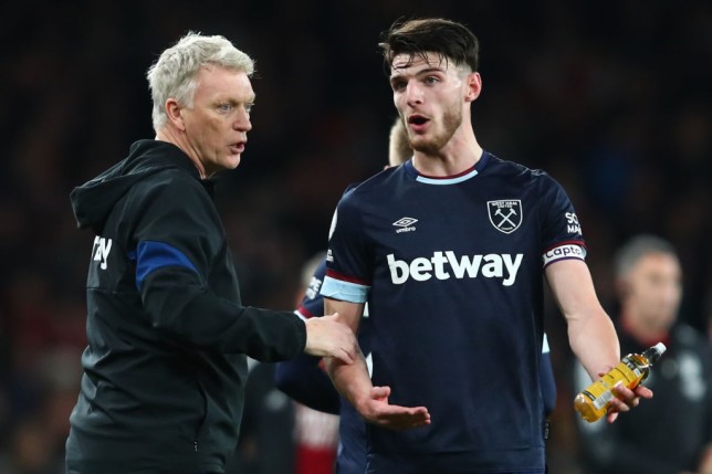 HLV David Moyes lên tiếng về Rice.