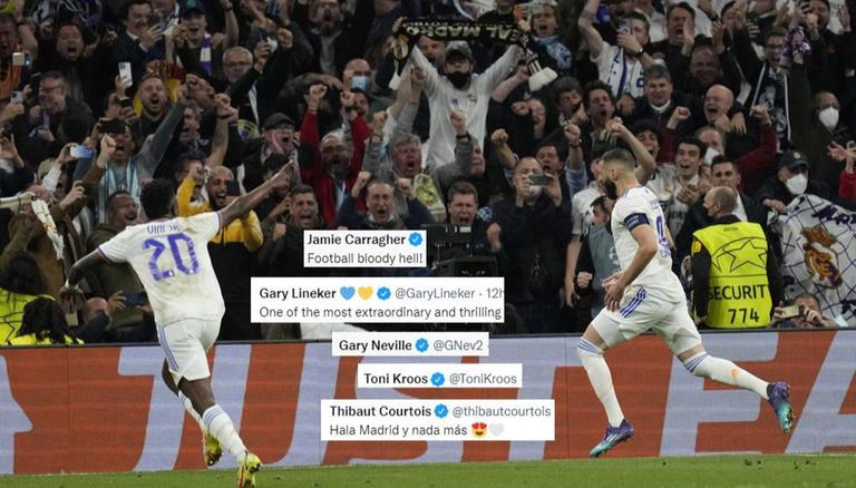 Với Real Madrid, họ có màn ngược dòng không tưởng trước đội bóng được đánh giá mạnh nhất mùa này. Rodrygo ghi 2 bàn níu giữ lại hy vọng cho Real Madrid nhưng Courtois mới thực sự là người hùng của Kền kền trắng trận này.