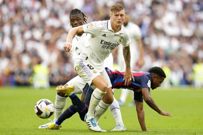 Kroos có màn trình diễn đẳng cấp. Trong bàn mở tỷ số của Benzema, chính cựu tiền vệ Bayern Munich có pha kéo bóng từ phần sân nhà và chuyền thuận lợi cho đồng đội băng xuống bên cánh trái mở ra cơ hội ghi bàn.