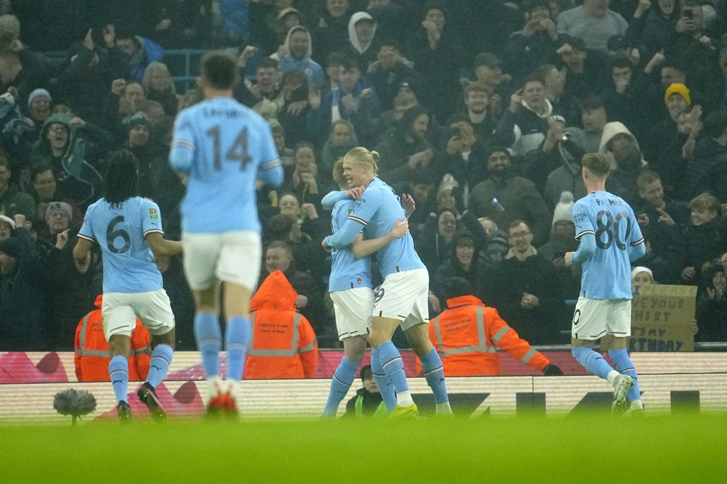 Man City không mất nhiều thời gian để có bàn thắng vào lưới Liverpool.