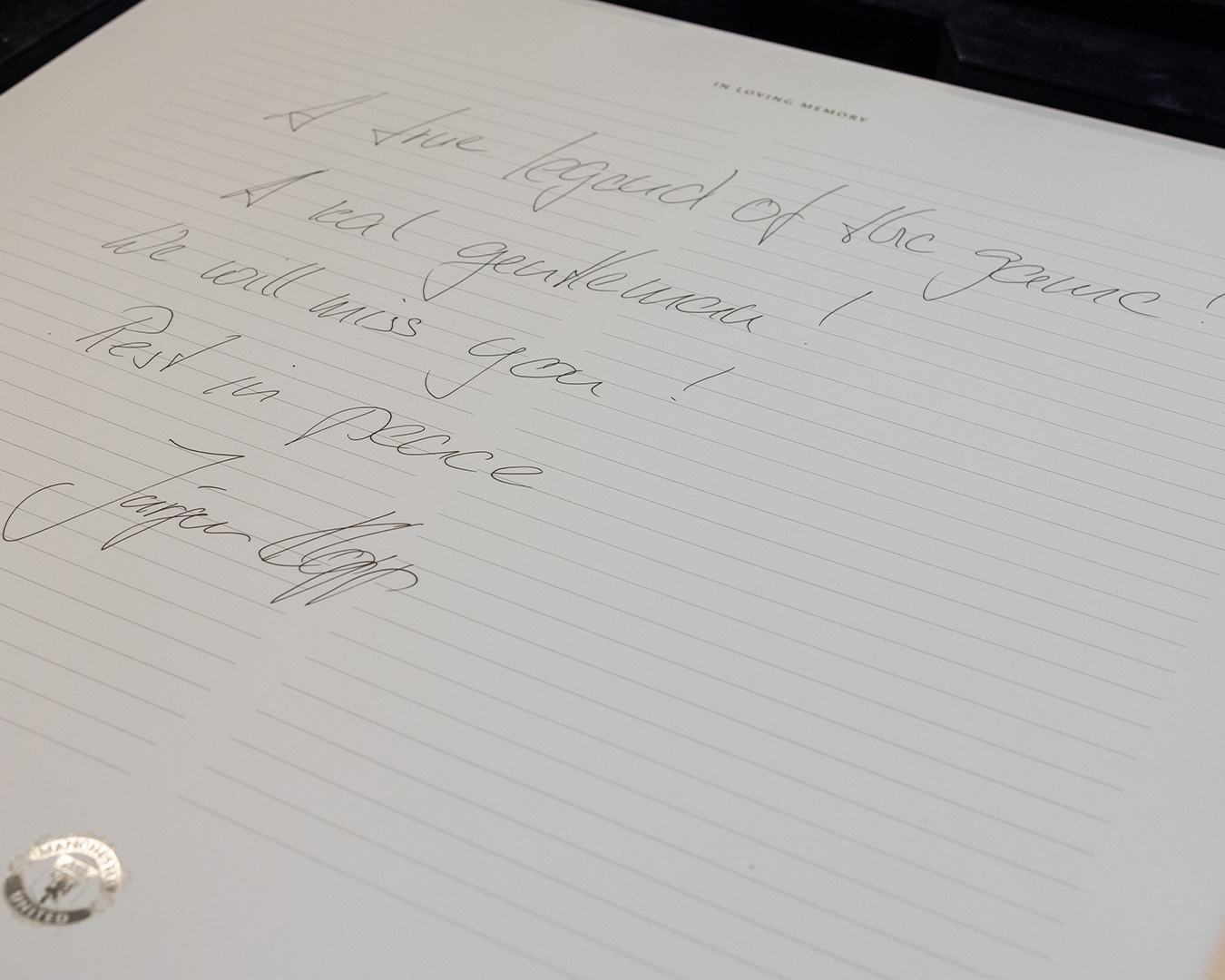 Những dòng chữ của Jurgen Klopp.