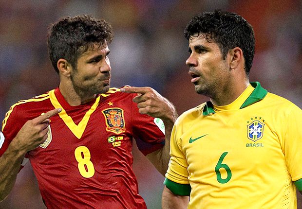 Diego Costa từng khoác áo cho cả Tây Ban Nha và Brazil.