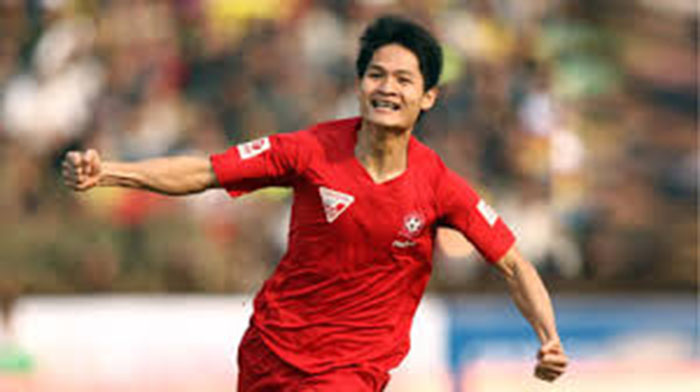 Xuân Hùng mở ra chiến thắng cho đội chủ nhà