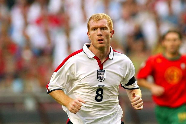 Scholes chỉ có 7 năm cống hiến cho tuyển Anh. Ảnh: Sky Sports.