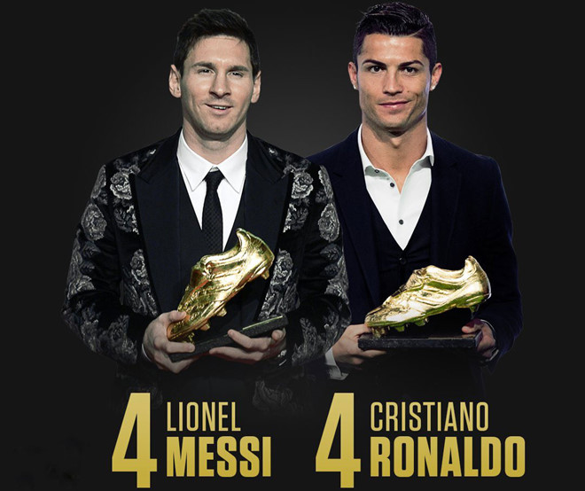Ronaldo và Messi song hành ở nhiều cuộc đua danh hiệu cá nhân trong thập kỷ qua. Ảnh: Bleacherreport.