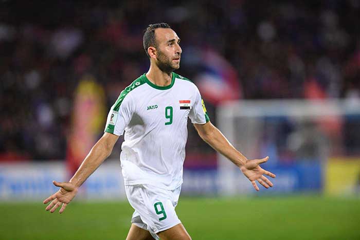 Tiền đạo Justin Meram không thể góp mặt cùng ĐT Iraq ở Asian Cup 2019.
