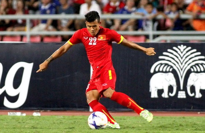 Thanh Hiền trong màu áo của U23 Việt Nam.