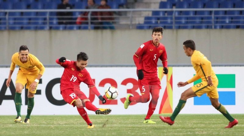 Quang Hải mang về chiến thắng 1-0 của U23 Việt Nam trước "gã khổng lồ" U23 Australia.