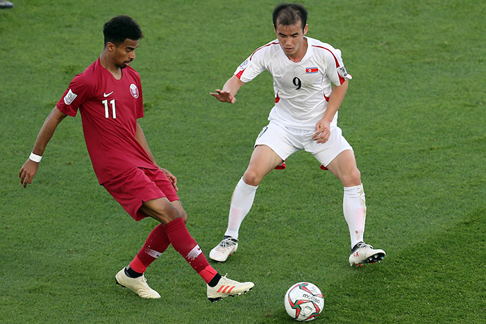 Akram Afif là một mũi nhọn cực kỳ nguy hiểm của ĐT Qatar.