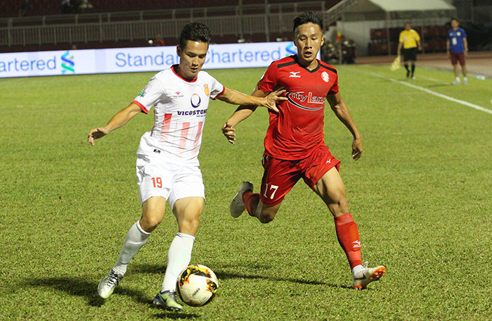 Nam Định từng hạ TP.HCM ngay tại Thống Nhất ở V-League 2018.