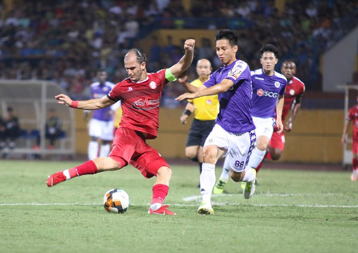 Hàng công CLB TP.HCM có một trận đấu nhạt nhoà. Ảnh: Minh Anh.