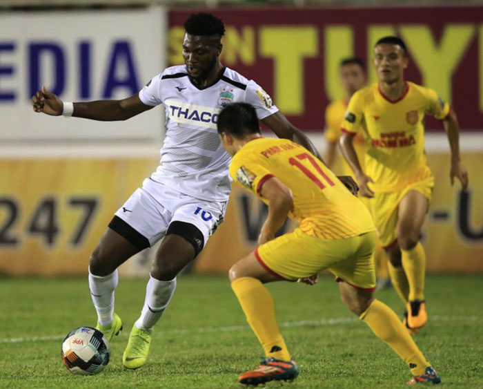 HAGL có chiến thắng nhẹ nhàng trước DNH Nam Định. Ảnh: VPF.