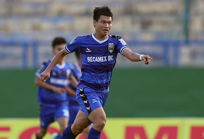 Đông Triều đã ghi bàn thắng đầu tiên trong màu áo B.Bình Dương trong trận gặp SHB Đà Nẵng.