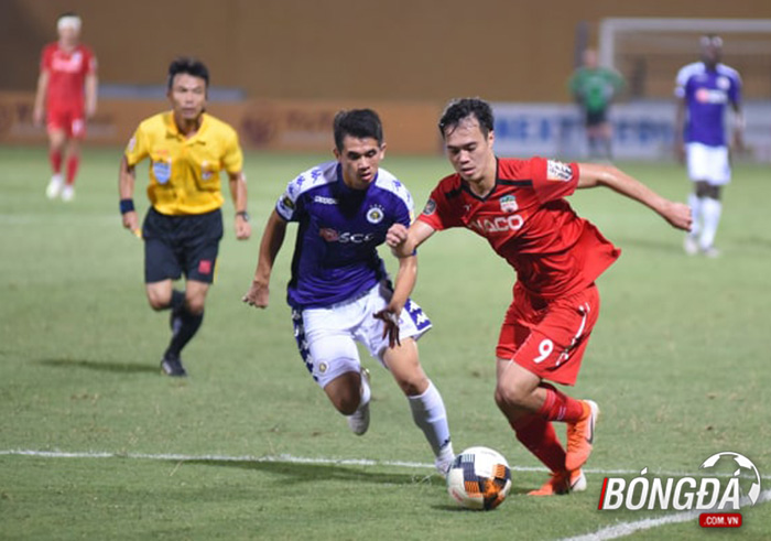 Văn Toàn giải hạn sau 6 trận tịt ngòi tại V-League và mang về 1 điểm quý giá cho HAGL. Ảnh: Minh Anh.