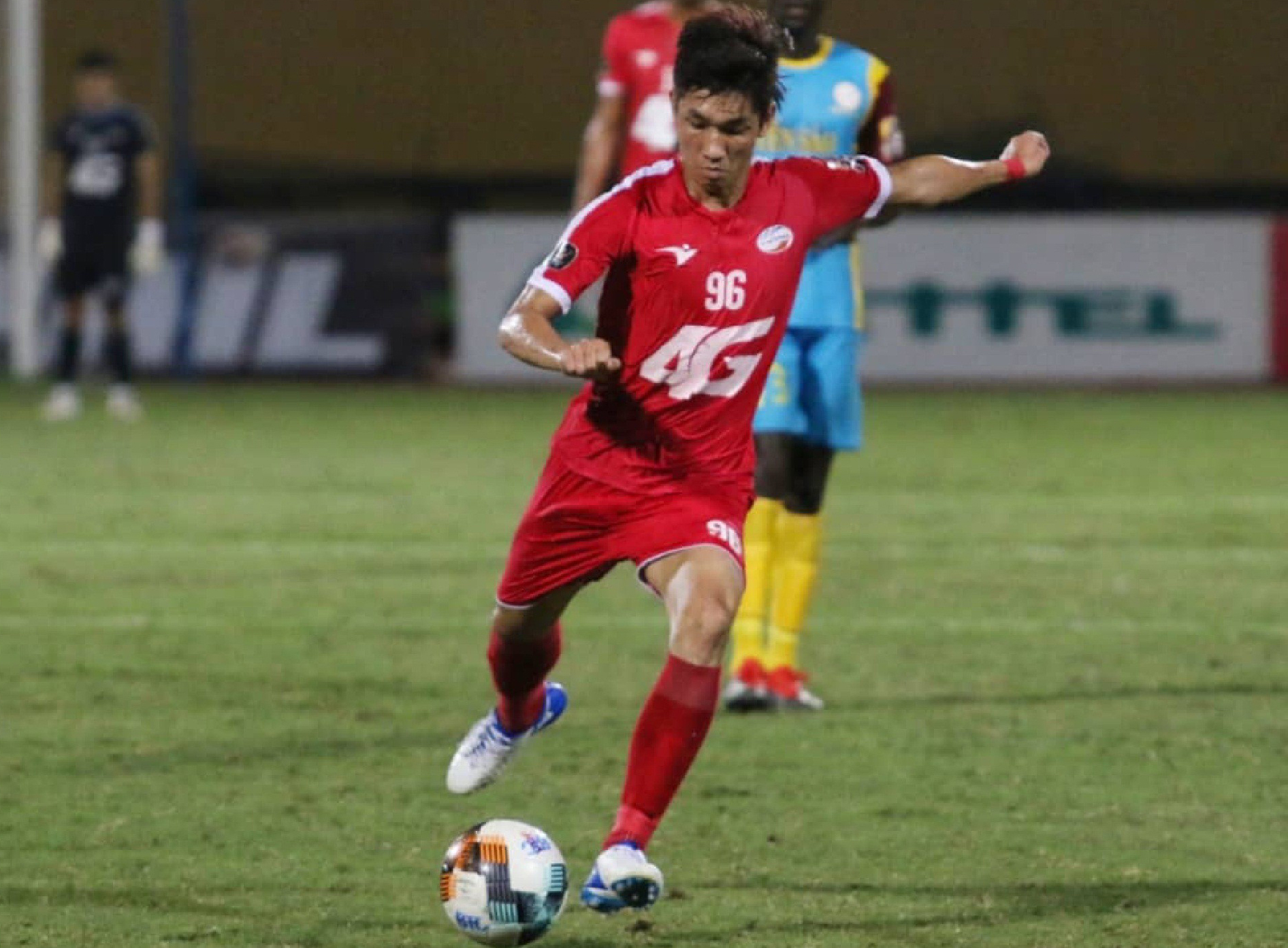 Trọng Đại là tác giả của bàn thăng nâng tỷ số lên 2-1 cho Viettel.