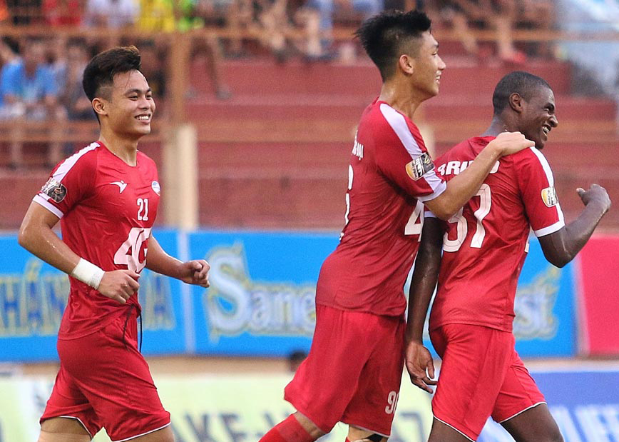 Bruno là người gỡ hoà cho Viettel ở phút thứ 29.