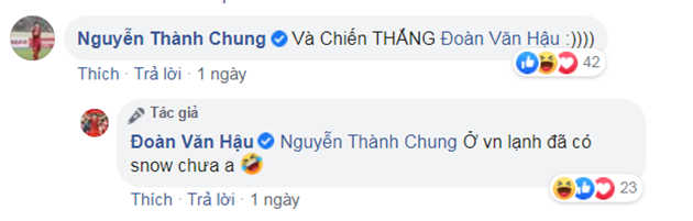 Trung vệ Nguyễn Thành Chung cho hay: "Và chiến thắng".