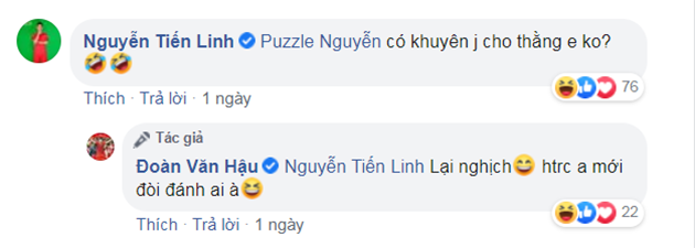 Tiền đạo Nguyễn Tiến Linh cũng tham gia câu chuyện.