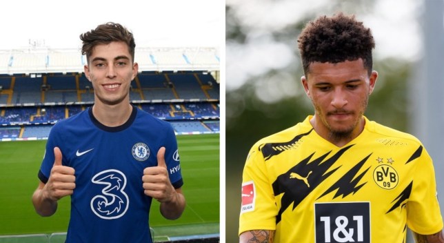 Kai Havertz đã cập bến Chelsea còn Sancho vẫn chưa nhận được động thái chính thức nào từ Man Utd.