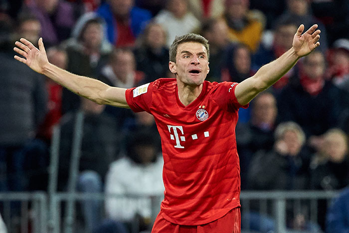 7. Thomas Muller. Trong 10 lần ra sân ở Champions League mùa này, Muller đã đóng góp 4 bàn thắng và 3 đường kiến tạo cho Hùm Xám xứ Bavaria. Anh vẫn là linh hồn trên mặt trận tấn công của đội đương kim vô địch Bundesliga.