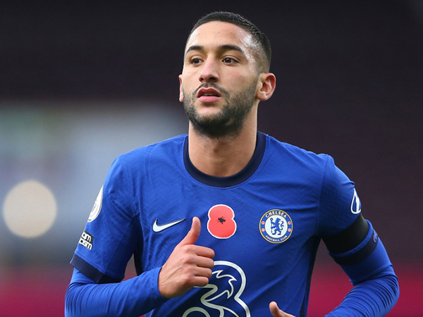 Tiền đạo trái Hakim Ziyech. Cầu thủ người Morocco vừa nổ súng trong trận thắng Man City vừa qua, nhiều khả năng anh sẽ được đá chính ở trận đấu tới.