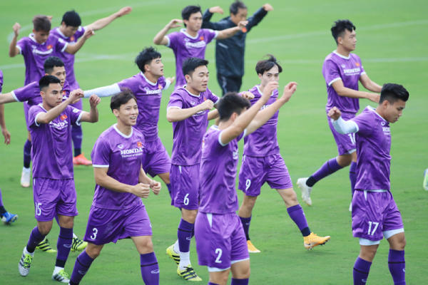 ĐT Việt Nam sẵn sàng cho trận gặp Saudi Arabia.