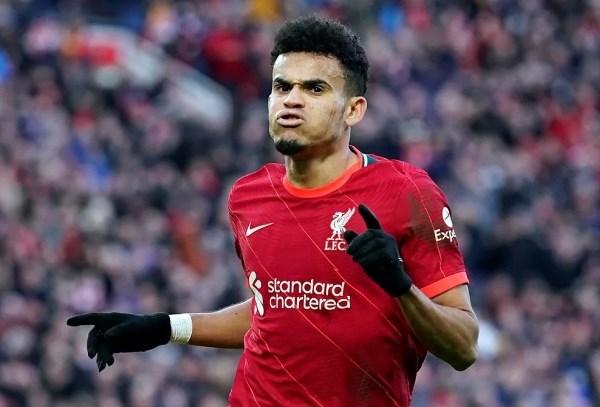 Diaz là cầu thủ ghi bàn duy nhất cho Liverpool trận gặp Napoli.