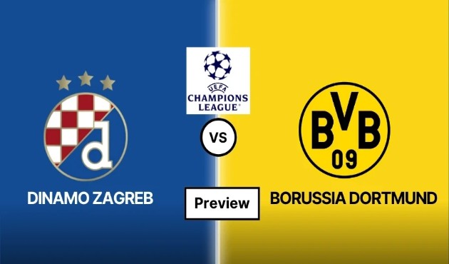 Ảnh bài viết Nhận định Champions League - Dinamo Zagreb vs Borussia Dortmund (03h00 ngày 28/11): Nối dài thảm họa sân khách