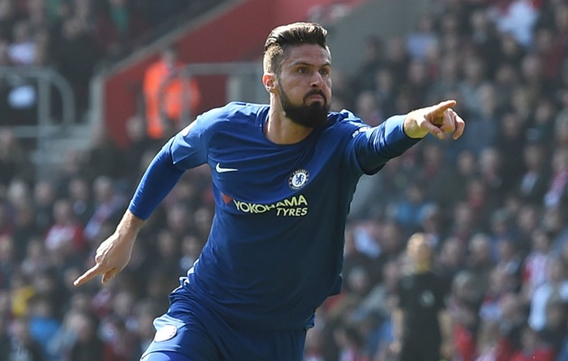 Olivier Giroud quyết tâm ở lại Chelsea.
