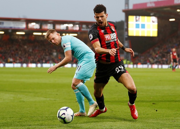 Từng là thành viên của học viện Chelsea và sau này được Liverpool chiêu mộ, tuy nhiên Dominic Solanke lại không thể hiện được quá nhiều điều. Cuối cùng, anh đành phải an phận tại AFC Bournemouth.