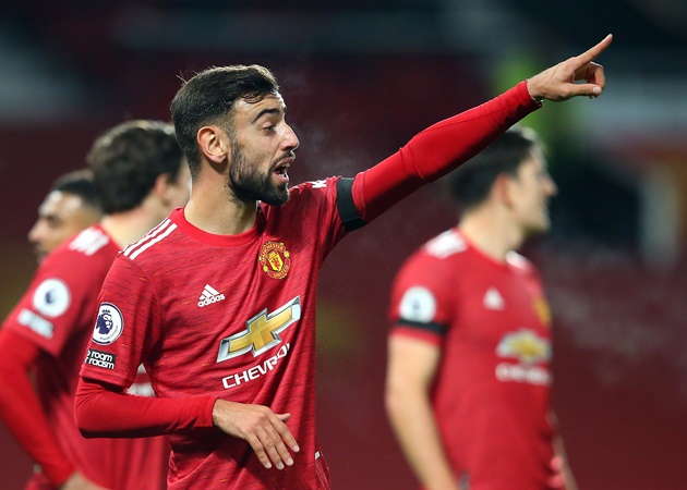 3. Ở trận đấu vừa qua, Bruno Fernandes là người chuyền nhiều nhất ở 1/3 cuối sân (45 pha), tạo ra nhiều cơ hội nhất (6) và tung ra nhiều cú sút nhất (4), thực hiện thành công 3 quả tạt (nhiều nhất), bị phạm lỗi 3 lần (nhiều nhất).