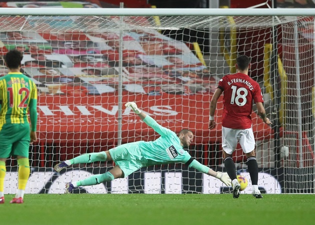 6. Một nửa các bàn thắng của Bruno Fernandes tại EPL cho M.U bắt nguồn từ các quả penalty (7/14).